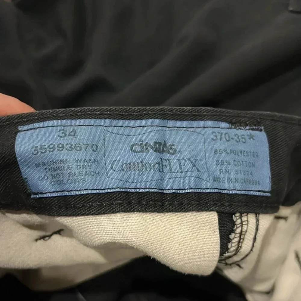 Cintas comfort flex mens cargo shorts size 34